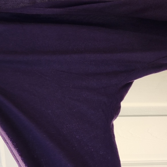 Mexx metropolitan light sweater  dark purple long sleeve open to button size xL - Picture 3 of 5